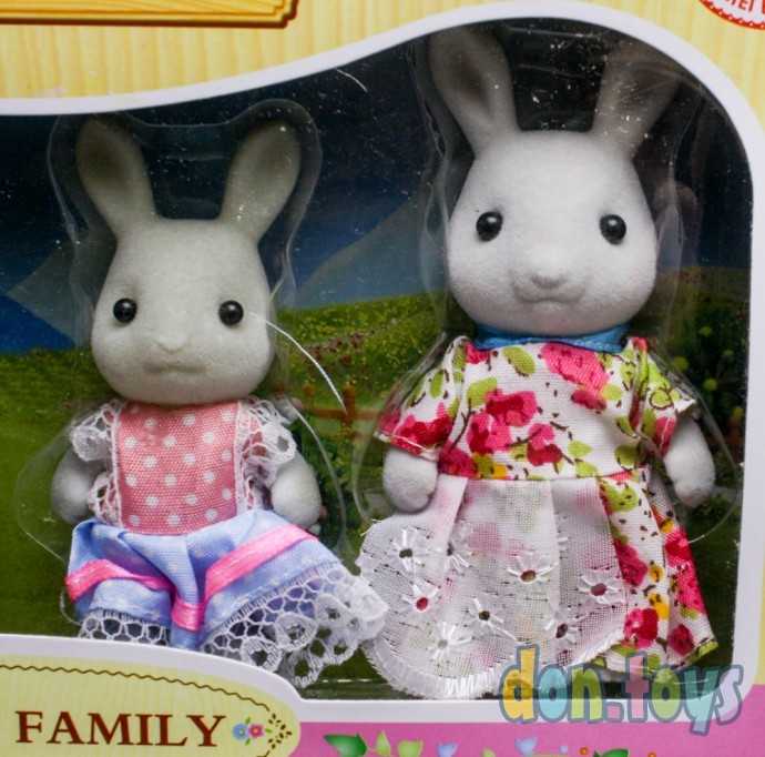 Набор фигурок Счастливая семья: Зайчики, AnimalFamily, 4 шт., фото 4