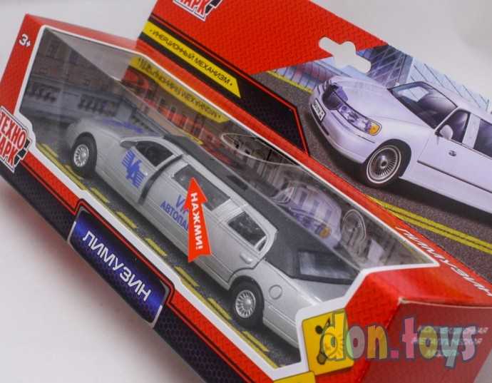 Машина металлическая, ЛИМУЗИН, свет-звук 18 см, Технопарк, фото 7