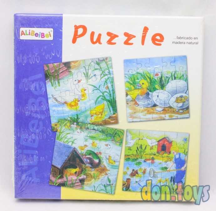 Деревянная игра "Пазлы" 4 картинки , арт.779-623, фото 1