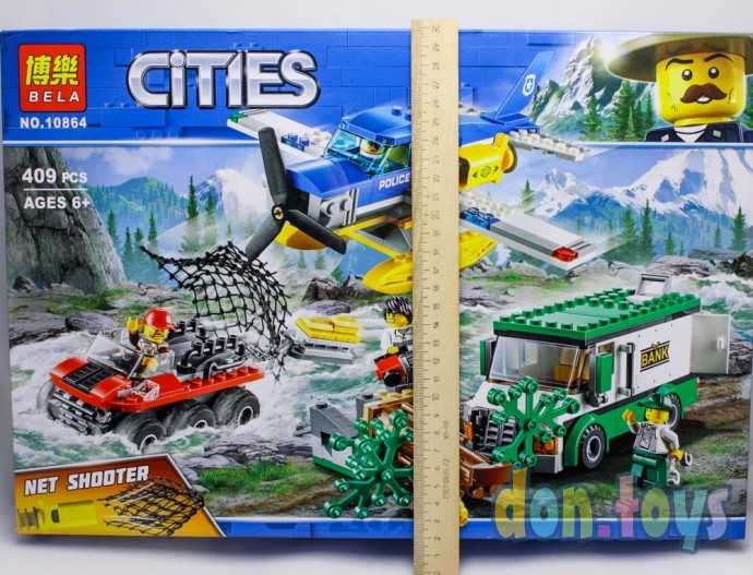 Конструктор Bela "Citles" 10864, Ограбление у горной речки, 409 деталей (аналог Lego City 60175), фото 3