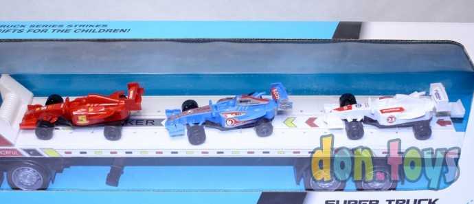 Автомир Набор инерционных машинок и автовоз, Грузовик-1(автовоз, 3 машинки), фото 6