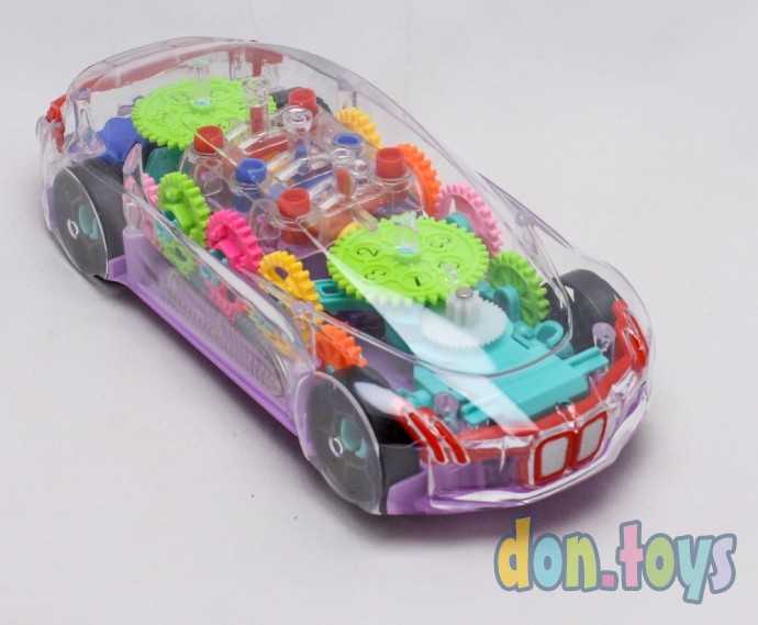 Машинка прозрачная светящаяся, музыкальная, арт. 388, фото 1