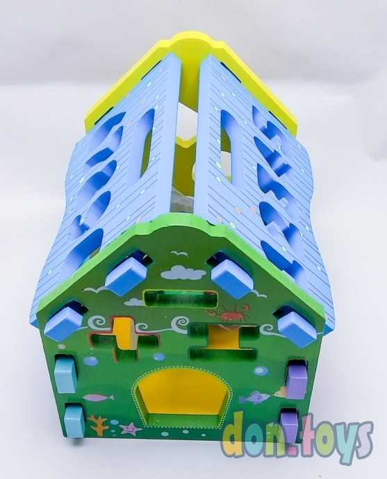 Деревянный дом сортер с цифрами, фото 9