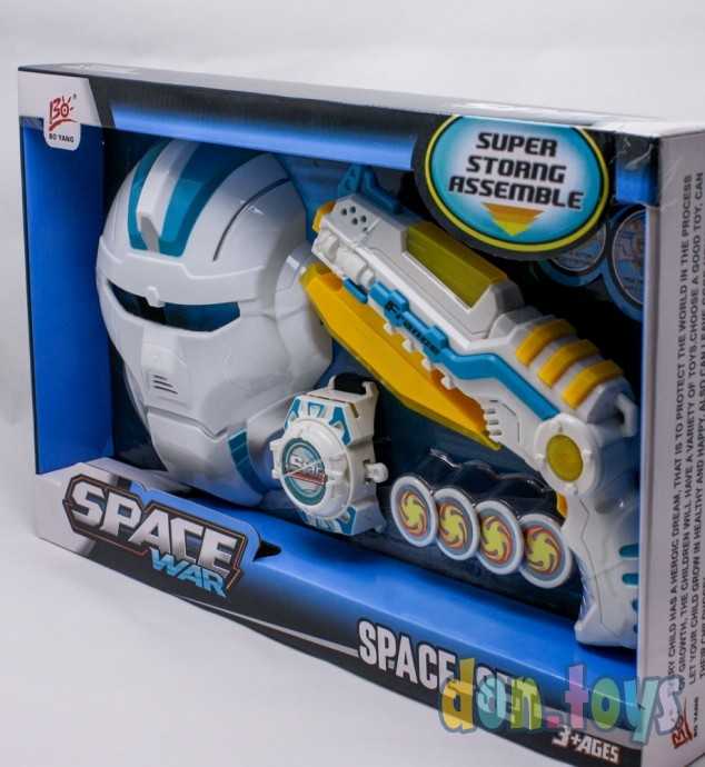 Игровой набор Space War, маска, бластер, часы-дискомет, арт. 6610C-4, фото 6