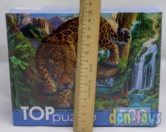TOPpuzzle Пазлы 500 элементов, Леопард у водопада, арт. ХТП500-6813, фото 3
