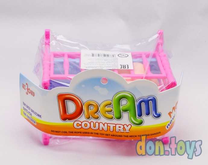 Пупс с кроваткой и аксессуарами, арт. 9016, фото 3