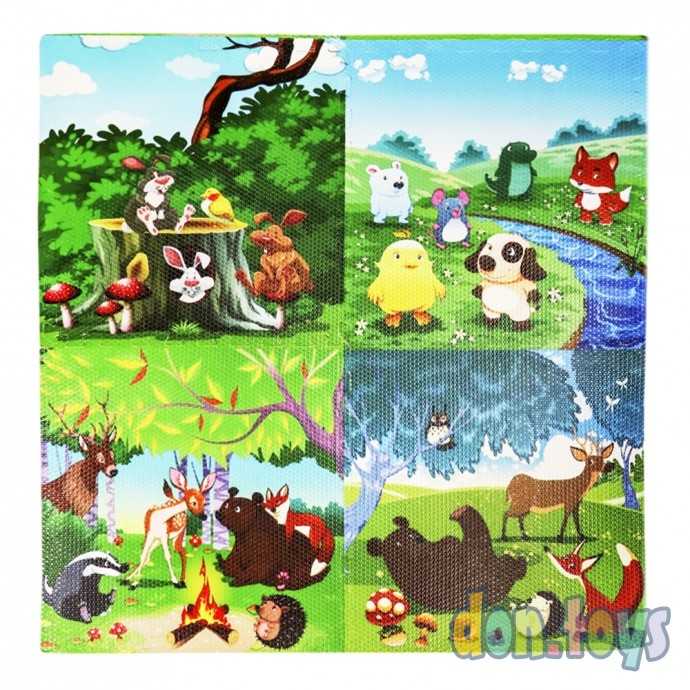 Коврик-пазл Лесные жители, 4 шт., арт. AN03065, фото 1