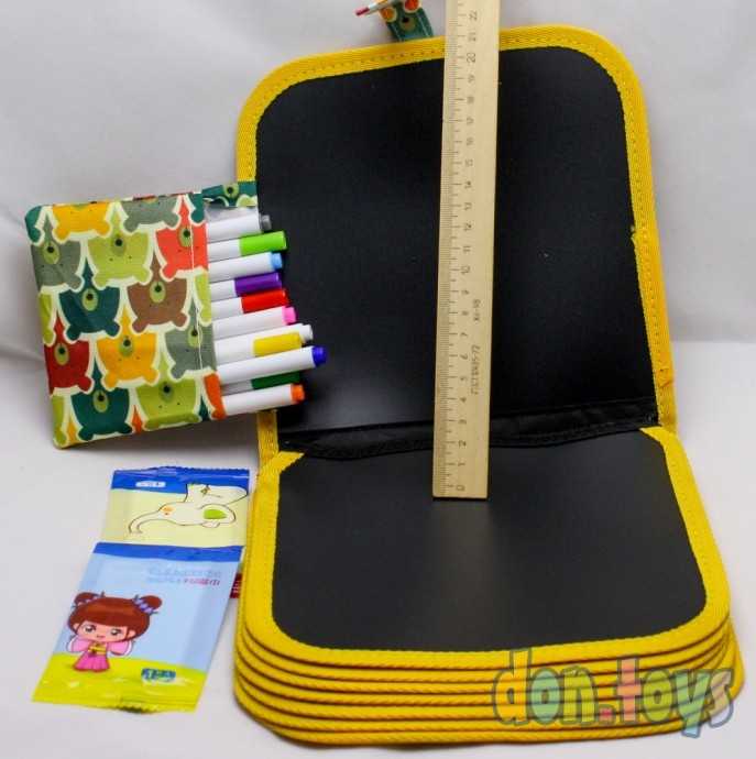 Книжка-коврик для рисования водными мелками 10 мелков, фото 6