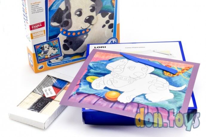 Картина из пластилина Далматинец, арт. Пк-010, фото 2