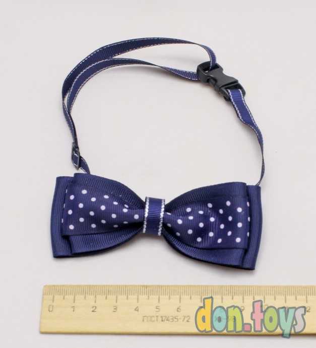 Галстучек Бабочка с горошками для мальчика, регулируемый, фото 3