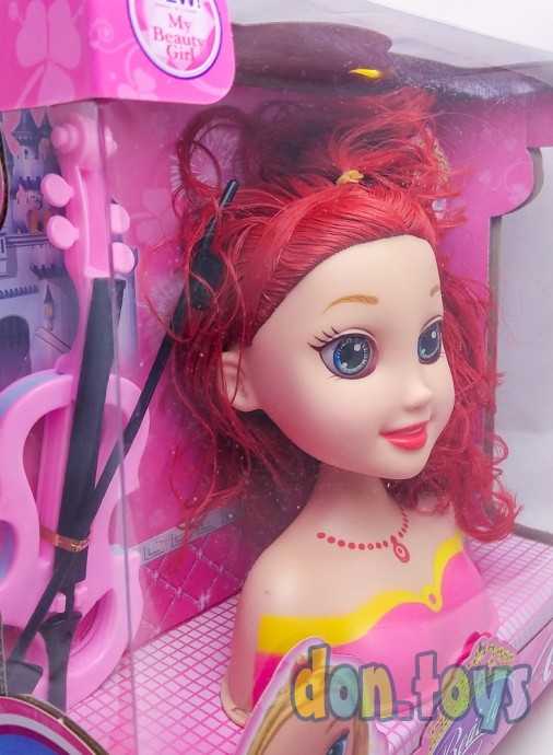 Манекен для создания причесок Скрипка, расческа, арт. 6601C, фото 4