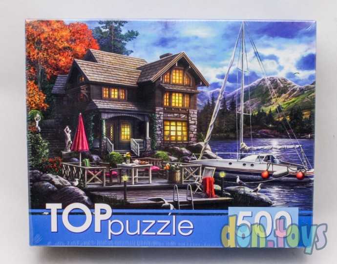 TOPpuzzle Пазлы 500 элементов, Ночной дом и яхта, арт. ХТП500-5730, фото 1