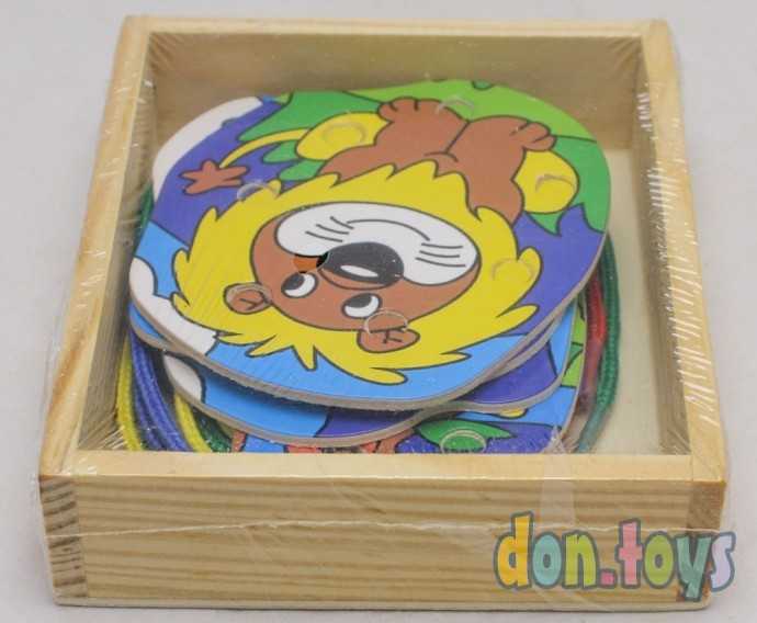 Шнуровка в коробке «Веселые джунгли», 4 шт., арт. 2529785, фото 3