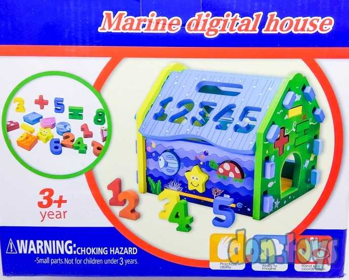 Деревянный дом сортер с цифрами, фото 8