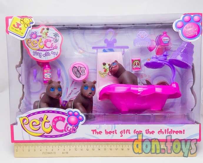 Игровой набор животных Собачья жизнь, 3 собачки, аксессуары, арт. 705583, фото 1