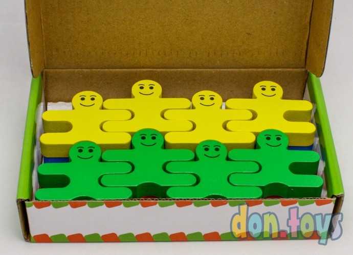 Развивающие пазлы балансир Человечки из дерева, арт. 1040073, фото 5