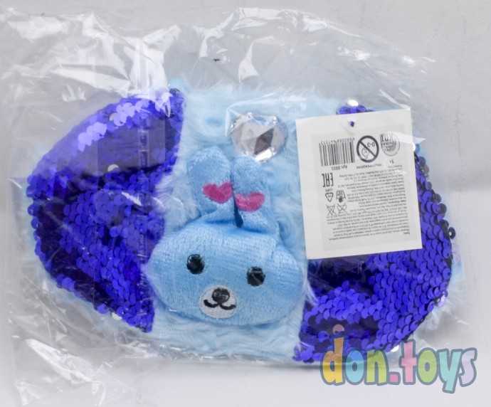 Сумка детская "Зайчик" , пайетки, арт. BB01, фото 6