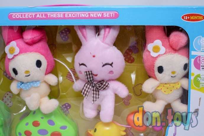 Карусель на кроватку заводная с мягкими игрушками, фото 1