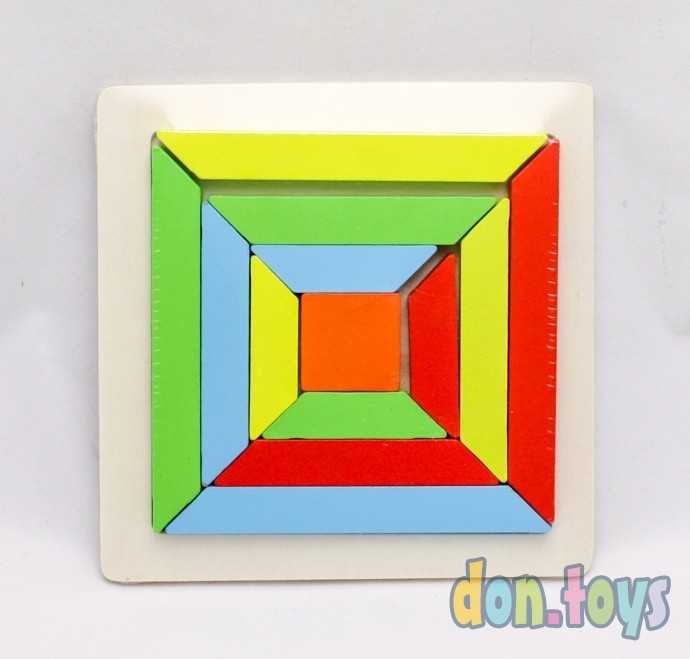 Деревянная рамка вкладыш Геометрические фигуры, 15Х15 с, арт. AR-10446, фото 1