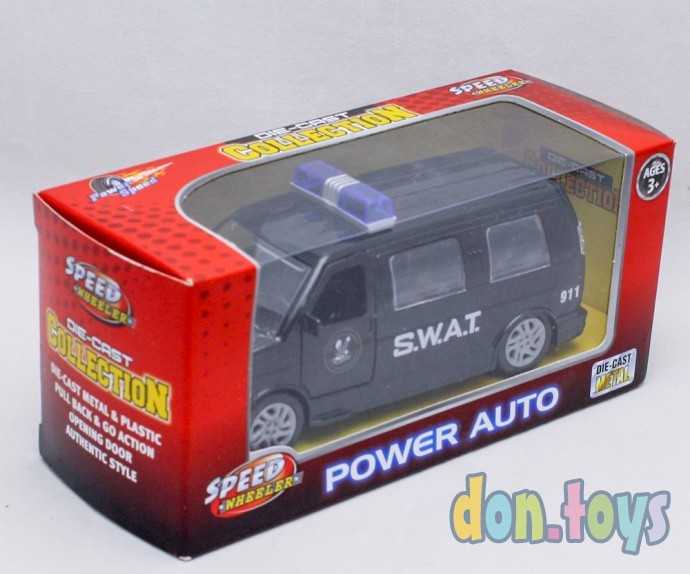 Машинка металлич. инерционная Полиция, арт. 819UW, фото 5