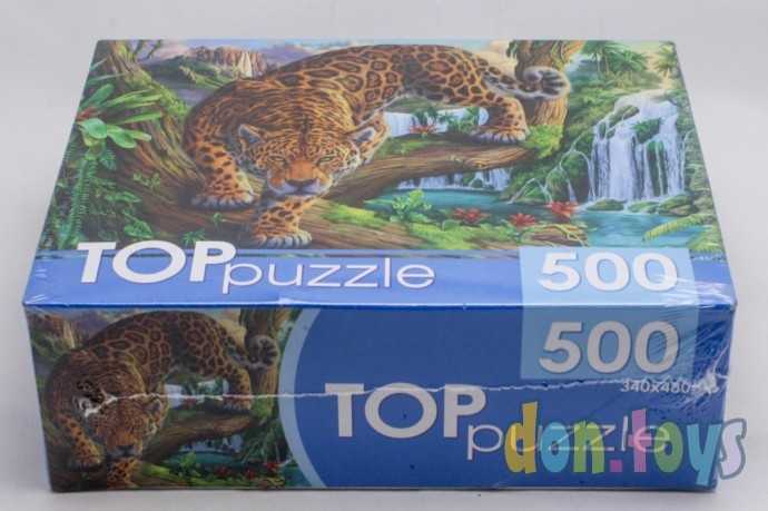 TOPpuzzle Пазлы 500 элементов, Леопард у водопада, арт. ХТП500-6813, фото 2