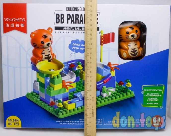 Конструктор Горка для малышей, 89 деталей, арт. 964, фото 3