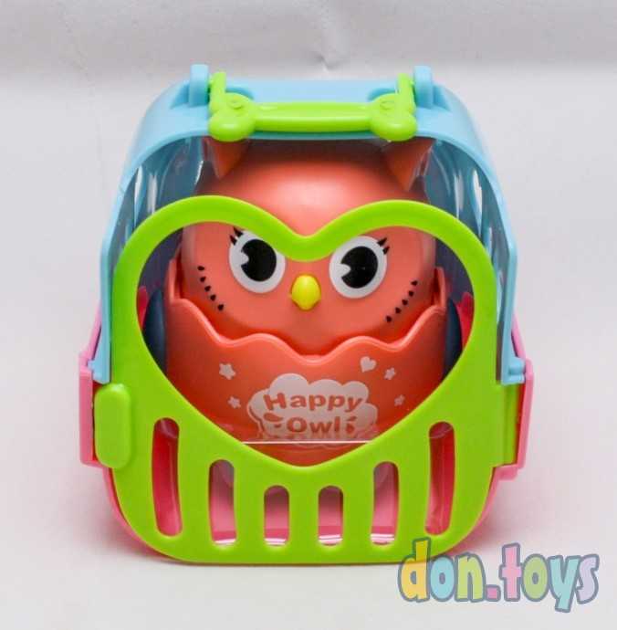 Игрушка инерционная «Совушка», (цвет серый) в переноске, двигается от нажатия, арт. 5296556, фото 7