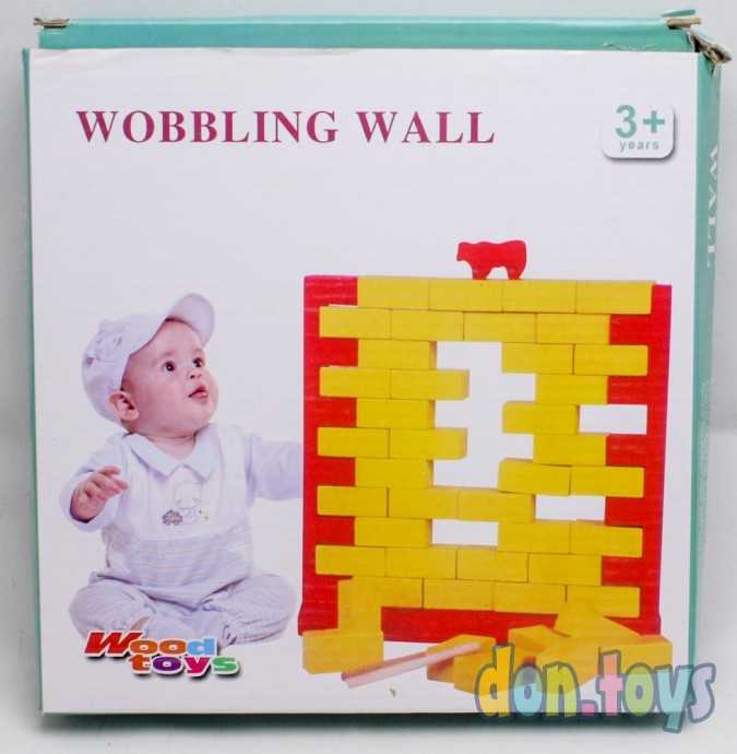 Стена с кирпичиками, Головоломка, настольная игра из дерева, фото 1