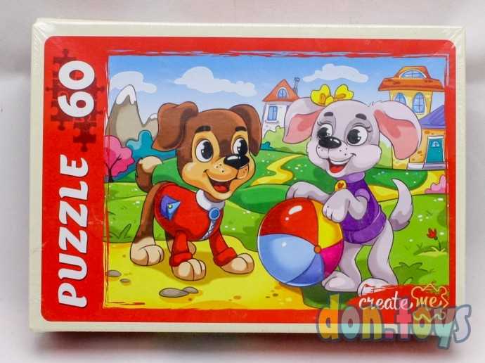 ПАЗЛЫ 60 элементов. Забавные щенки арт. У60-7202, фото 1