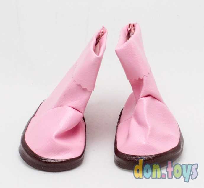 Сапоги с отворотами для куклы, длина подошвы 7,5 см, цвет розовый, арт. 3495215, фото 1