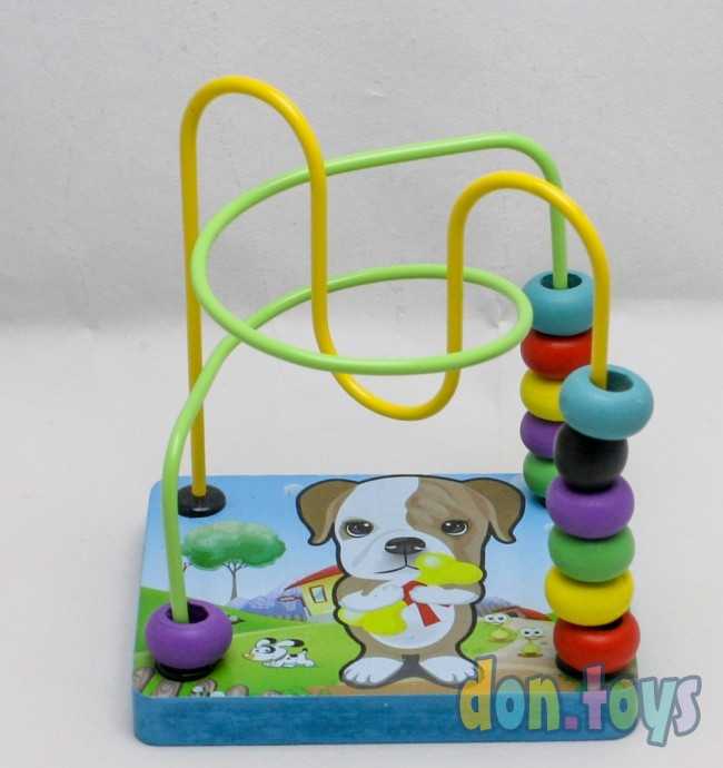 Пальчиковый деревянный лабиринт Собачка, арт. 93-41, фото 3