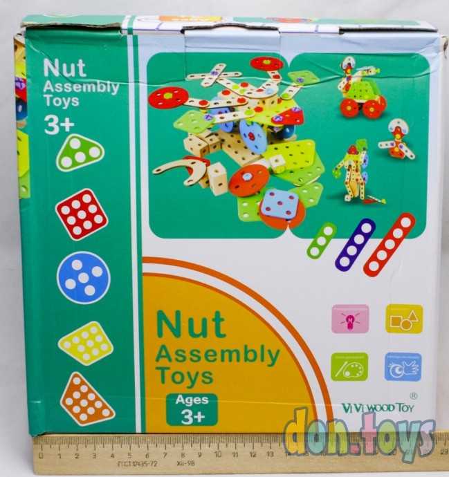 Деревянный конструктор Техник на шурупах, фото 6