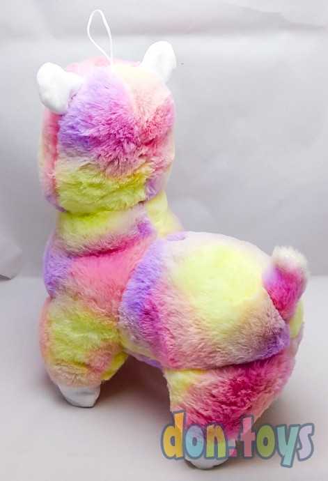 Мягкая игрушка Лама, радужная, 50 см, фото 4