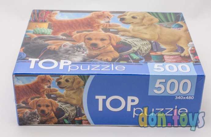 TOPpuzzle Пазлы 500 элементов, Пушистые друзья, арт. ХТП500-6811, фото 3
