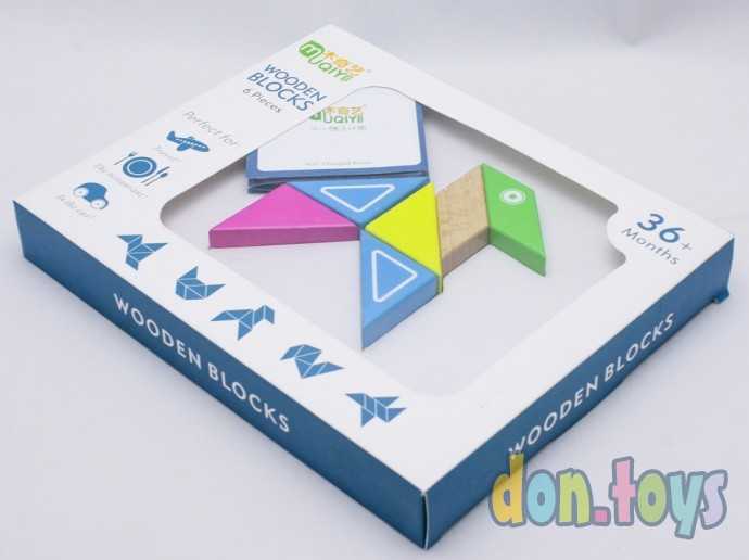 Деревянная игрушка Геометрика, магнитная, арт. MD 2040, фото 4