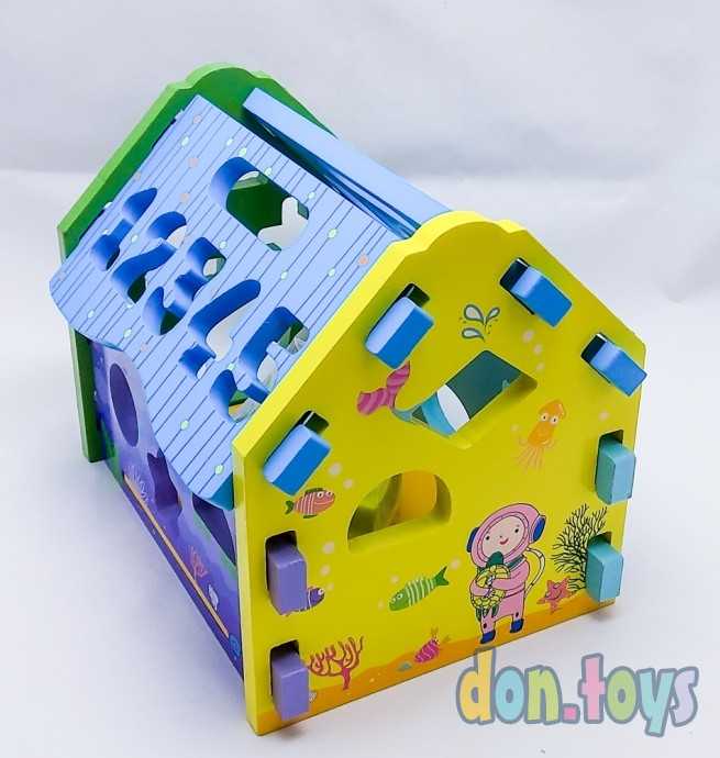 Деревянный дом сортер с цифрами, фото 1