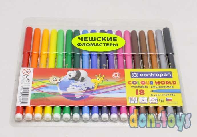 Набор фломастеров Centropen 18 шт, арт. 7550/18, фото 3