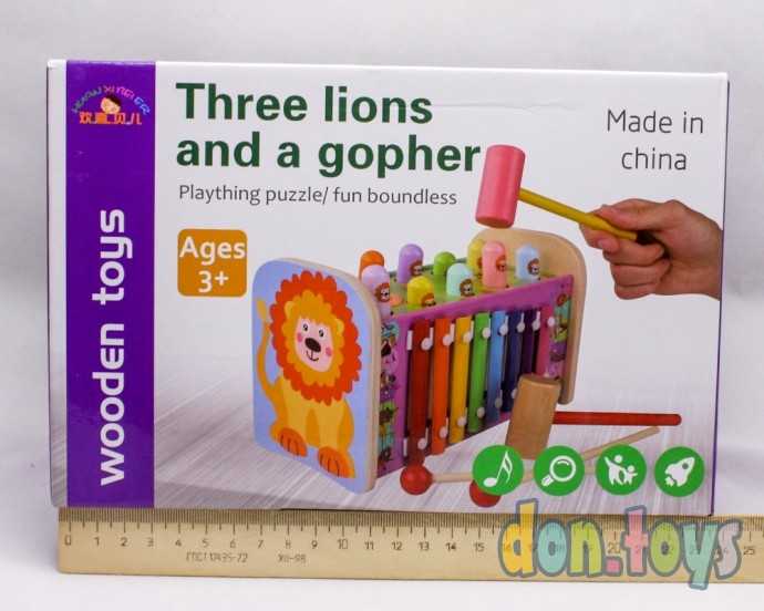 Логический деревянный игровой центр с ксилофоном, арт. AR-10443, фото 5