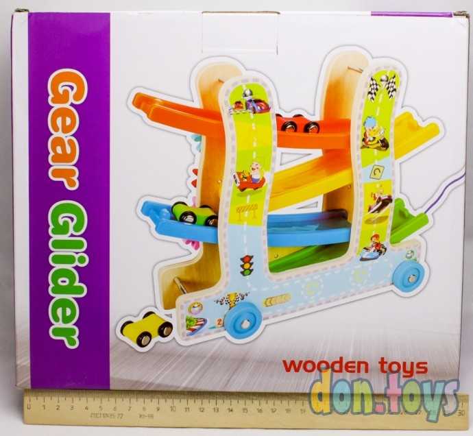 Автотрек 3в1 «Каталка + крутилка + автотрек», арт. 5374999, фото 4