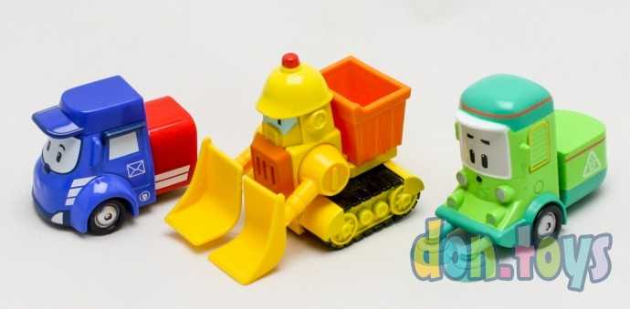 Набор металлических машинок Робкар Полли, 3 шт. (оригинал), фото 5