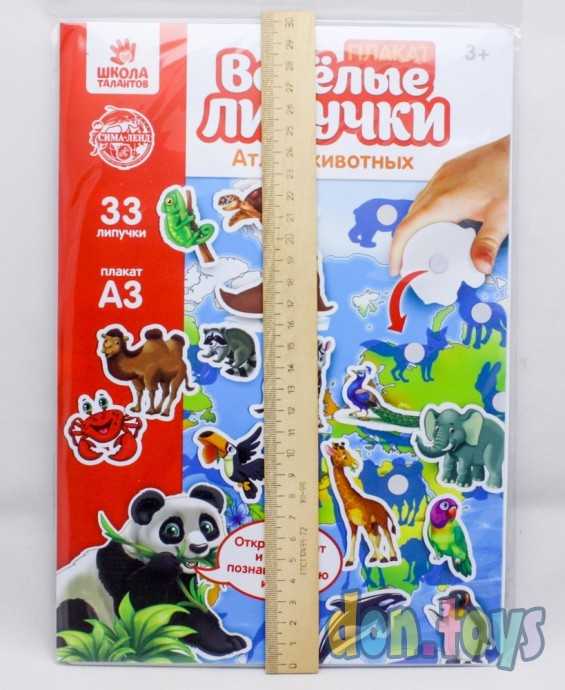 Весёлые липучки «Атлас животных», плакаты, арт. 5433199, фото 4