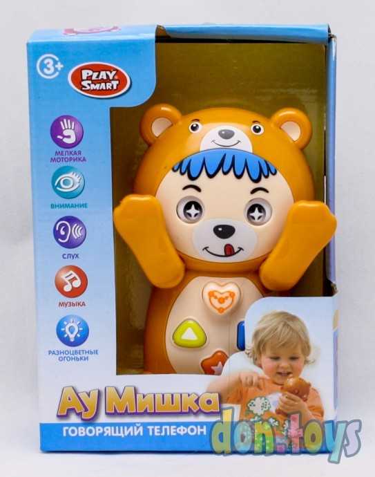 Телефон "Ау, Мишка", музыкальные и световые эффекты, 4 режима, русское озвуч., арт. 7823, фото 1