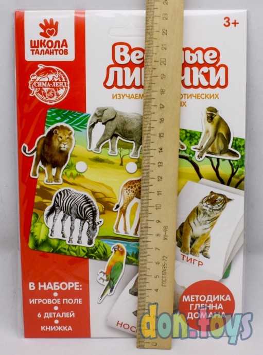 Игра на липучках «Изучаем мир экзотических животных», методика Домана, арт. 4978164, фото 3