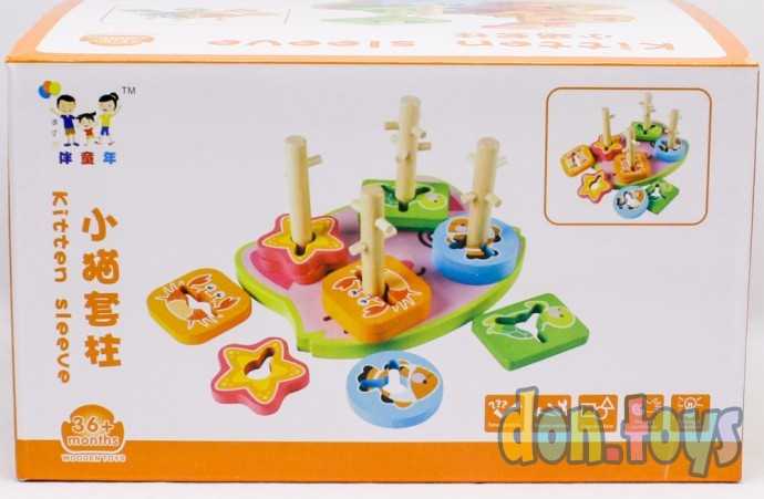 Деревянный логический сортер Кошечка, 31462, фото 4