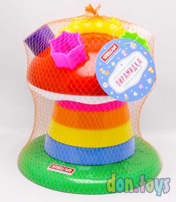 Логическая пирамидка "Гриб на полянке", арт. 01337, фото 1