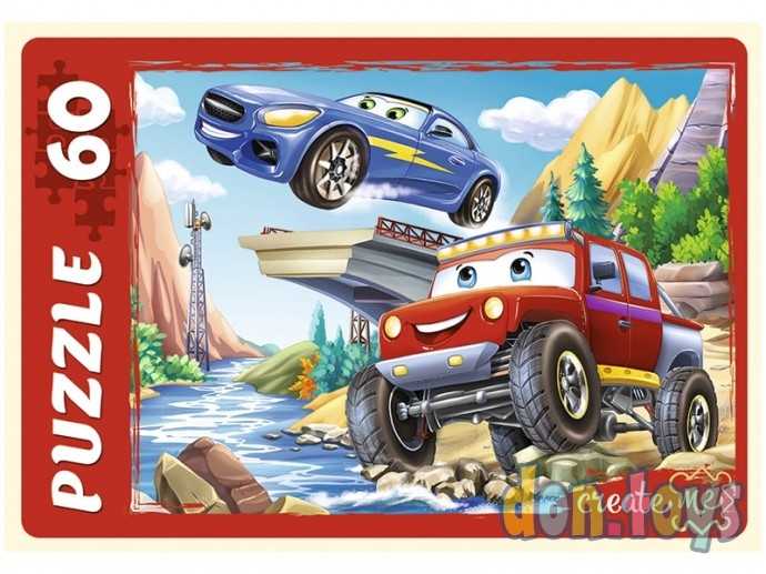 ПАЗЛЫ 60 элементов. КРУТЫЕ МАШИНКИ №2, арт. ПУ60-0415, фото 1