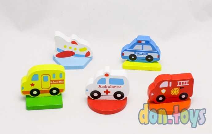 Деревянная рамка-вкладыш 3D Транспорт, арт. AN02100, фото 7