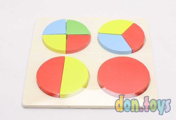 Деревянная рамка вкладыш Геометрические фигуры, 15Х15 с, арт. AR-10446, фото 2