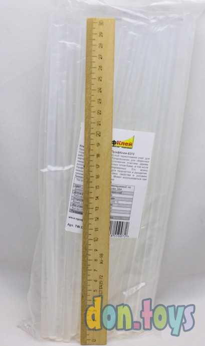 Клеевые стержни ПрофКлей - 8372 Прозрачные, универсальные, d-7 мм, в наборе по 5 шт., фото 3