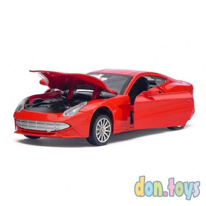 Машина металлическая «Спорткар», инерционная, свет и звук, масштаб 1:30, арт. 1740062, фото 5